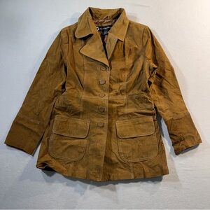 Vintage Y2K Suede Jacket by OuterEdge, Size L